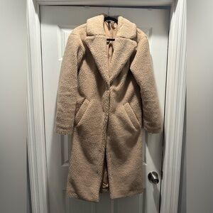H&M Tan Teddy Coat